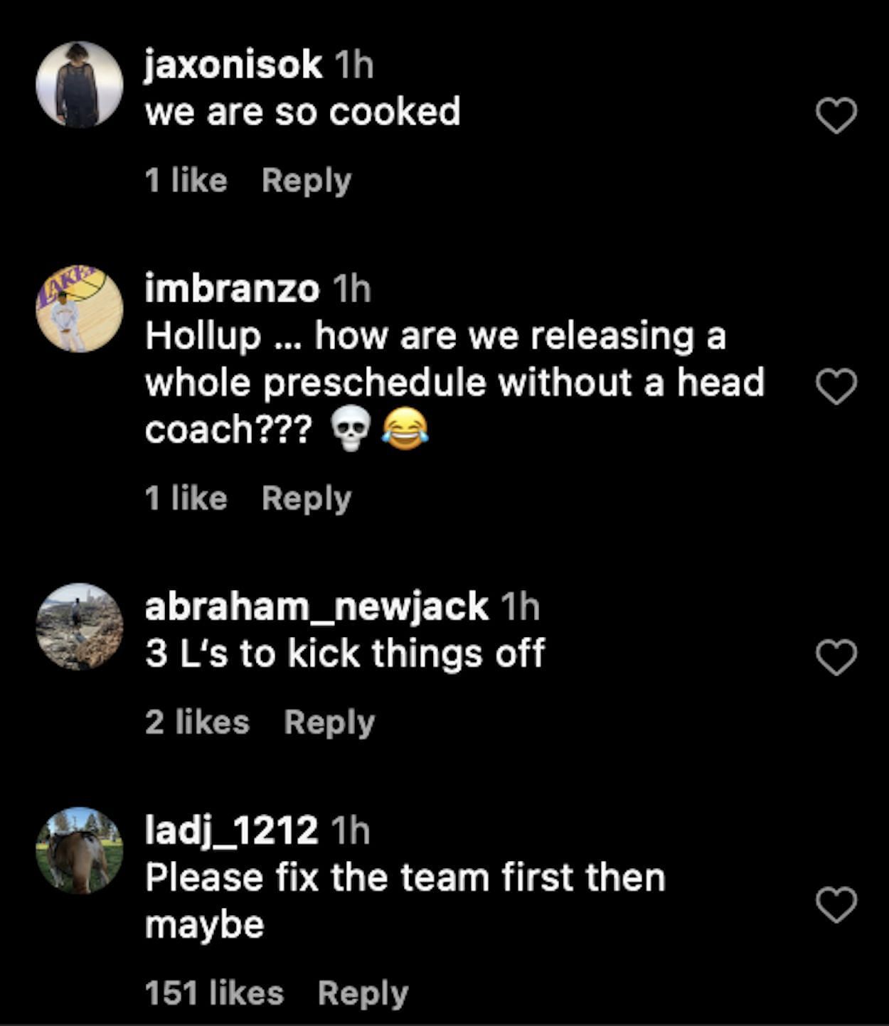 Instagram comments
